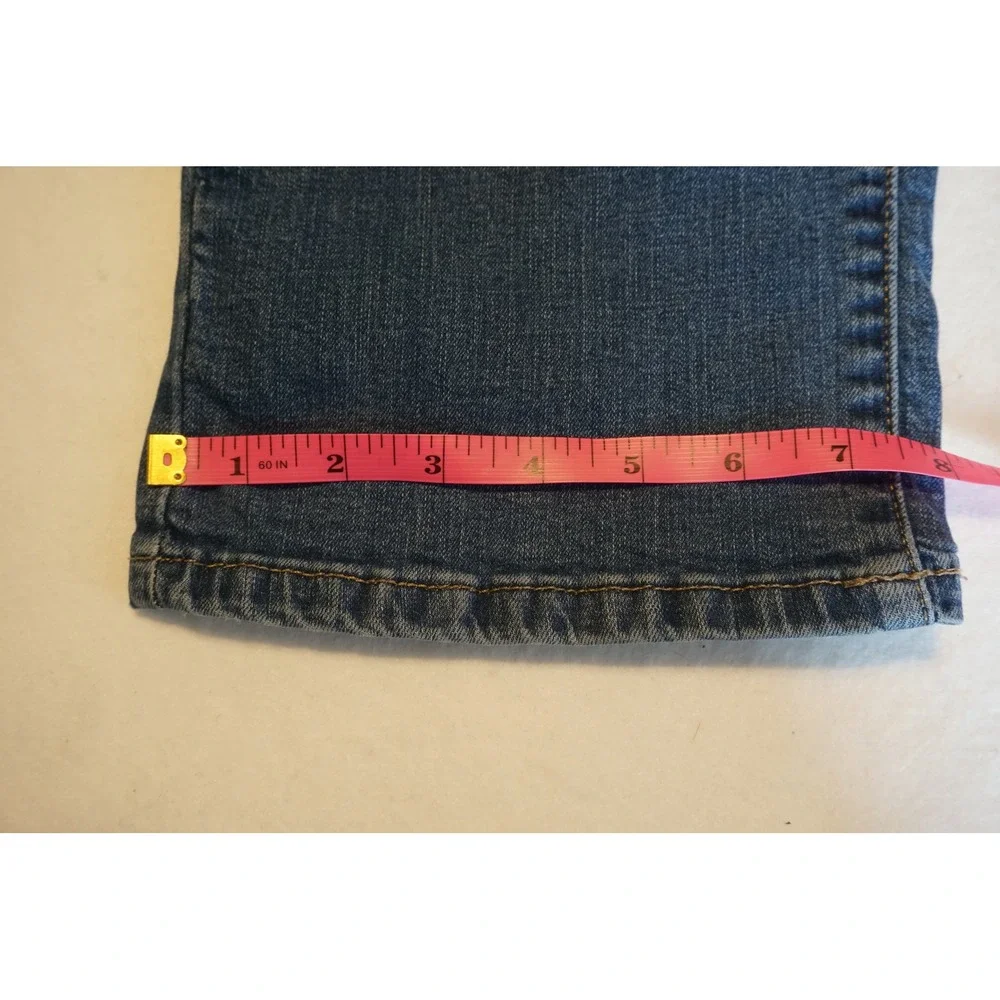 Lee Comfort Stretch Waistband Straight Leg Jeans Dark Wash Blue Denim 3076333